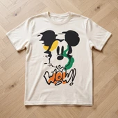 Mickey Mouse ütü ile uygulanabilen DTF tekstil baskı thumbnail 1