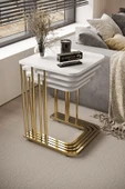 MYDECO California 4'lü gold Beyaz Set thumbnail 2