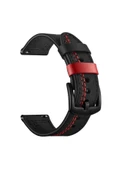 Coverzone Galaxy Gear S3 Deri Kordon Siyah thumbnail 2