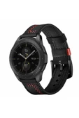 Coverzone Galaxy Gear S3 Deri Kordon Siyah thumbnail 1