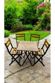 Sofmina Balkon Bahçe Mutfak Bistro Set Katlanır Masa-sandalye Sarı thumbnail 3