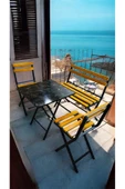 Sofmina Balkon Bahçe Mutfak Bistro Set Katlanır Masa-sandalye Sarı thumbnail 1