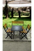 Sofmina Balkon Bahçe Mutfak Bistro Set Katlanır Masa-sandalye Sarı thumbnail 4