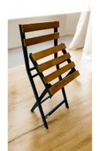 Sofmina Balkon Bahçe Mutfak Bistro Set Katlanır Masa-sandalye 1 adet Sarı thumbnail 2