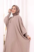 Yarasakollu Elbise 6077 Vizon thumbnail 5