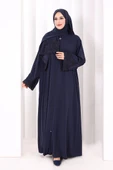 Dantelli Namaz Feracesi 6093 Lacivert thumbnail 2