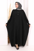 Yarasakollu Elbise 6077 Siyah thumbnail 2