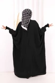 Yarasakollu Elbise 6077 Siyah thumbnail 5