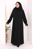 Eşarplı Elbise 6059 Siyah thumbnail 1