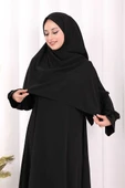 Eşarplı Elbise 6059 Siyah thumbnail 5