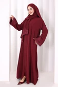 Dantelli Namaz Feracesi 6093 Mürdüm thumbnail 3