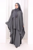 Kolyeli Tunik Pantolon Takım 8026 Antrasit thumbnail 2