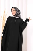 Yarasakollu Elbise 6077 Siyah thumbnail 4