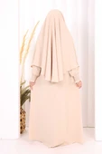 Peçeli Cilbab Model Elbise 6063 Taş thumbnail 4