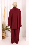 Pelerinli Tulum 8022 Bordo thumbnail 5