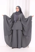Kolyeli Tunik Pantolon Takım 8026 Antrasit thumbnail 3