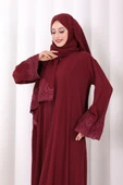 Dantelli Namaz Feracesi 6093 Mürdüm thumbnail 5