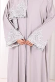 Dantelli Namaz Feracesi 6093 Gri thumbnail 5