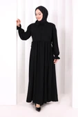 Pelerinli Elbise 6082 Siyah thumbnail 1