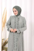 Fırfır Detaylı Elbise 6066 Mint thumbnail 6
