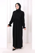 Pelerinli Elbise 6082 Siyah thumbnail 2