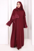 Dantelli Namaz Feracesi 6093 Mürdüm thumbnail 2