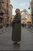 Kışlık Astarlı Detaylı Kadın Kaşmir Kaban thumbnail 5