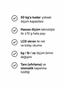 Dijital El Terazisi - 50 kg Kapasiteli thumbnail 3