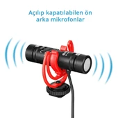 Boya BY-MM1 Pro Çift Kafalı Shotgun Mikrofon thumbnail 3