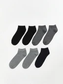 LCW ACCESSORIES Karışık Erkek Bambu Patik Çorap 7'li thumbnail 1