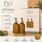Bambu Altlıklı 2’li Cam Sıvı Sabunluk Seti thumbnail 1