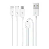 Ttec 2Dk7521 Trio Şarj Kablosu Typec,Lightning,Micro Usb Beyaz thumbnail 1