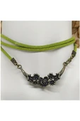 Süet - Antik Sarı Kadın Choker thumbnail 4