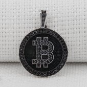 Bitcoin 925 Ayar Gümüş Kolye Ucu thumbnail 2