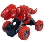 Uzayan Dinazor Arabalar 18 cm - Kırmızı - 1 ADET thumbnail 2