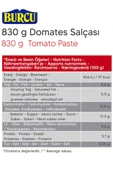 Burcu Domates Salçası 830 gr thumbnail 3