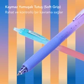 WRITECH SOFT GRIP NEBULA JEL KALEM MOR/MAVI W-0163 thumbnail 2