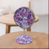Ayaklı Suni Deri̇ Kaplama Ayna 15CM thumbnail 5