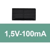 1,5V-100mA Güneş Paneli (Solar Panel) 52x27 mm thumbnail 2