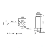 IC-235D Sigorta Yuvası 5x20mm 180° PCB thumbnail 2