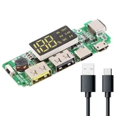 Çift USB 5V 2.4A Ledli Micro Type-C Powerbank Modülü thumbnail 2