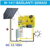W1411 DC12-100V 10A Güneş Paneli Termostat/Timer thumbnail 3