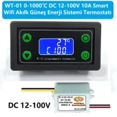 WT-01 Smart Wifi DC12-100V 1000C Güneş Paneli Termostat-Timer thumbnail 1