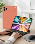 Android Tablet Klavyeli Set Stylus Kalem Kılıf Cam Dahil thumbnail 1