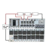 5S 100A LiFePO4 Balanslı BMS Beyaz PCB thumbnail 6