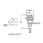 IC-236 Sigorta Yuvası 6x30mm Ø14mm thumbnail 3