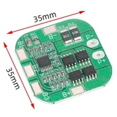 4S 20A BMS 18650 Lipo Pil Balans Koruma Devresi thumbnail 2