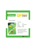 GP LR61 AAAA 25A Super Alkalin Pil 2’li thumbnail 3