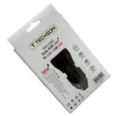 TECHSON Dual Port 38W Araç Şarjı TCA38-01 thumbnail 2
