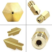 3D Yazıcı-Printer MK8 0.4mm Pirinç Nozzle thumbnail 2
